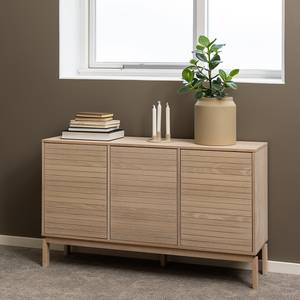 Enfilade Paremo Placage en bois véritable - Chêne clair - Largeur : 135 cm