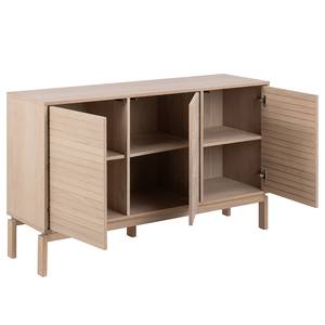 Dressoir Paremo fineer van echt hout - licht eikenhout - Breedte: 135 cm