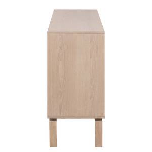 Enfilade Paremo Placage en bois véritable - Chêne clair - Largeur : 135 cm