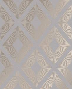 Vliestapete Deco Geometrisch Grau