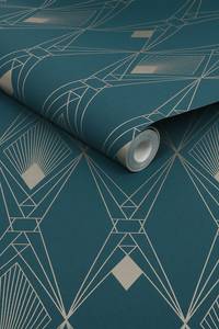 Vliestapete Deco Geometric Blau