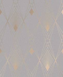 Vliestapete Deco Geometric Grau