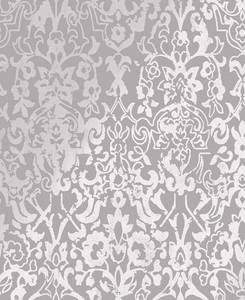 Vliestapete Majestic Damask Grau