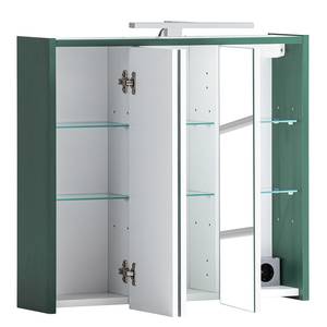 Armoire de toilette éclairée Lovis Vert foncé - Largeur : 65 cm