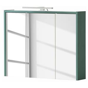 Armoire de toilette éclairée Lovis Vert foncé - Largeur : 75 cm