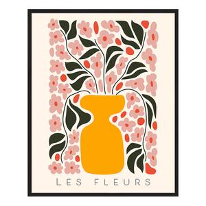 Tableau déco Fleurs in the Pot Hêtre massif / Plexiglas - Noir - 42 x 52 cm