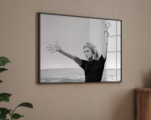 Quadro Brigitte Bardot All Your Wishes Faggio massello / Vetro acrilico - Nero - 63 x 83 cm