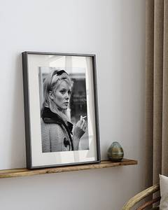 Afbeelding Catherine Deneuve massief beukenhout/acrylglas - zwart - 32 x 42 cm