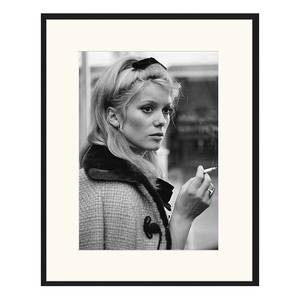 Bild Catherine Deneuve Buche Massiv / Acrylglas - Schwarz - 73 x 93 cm