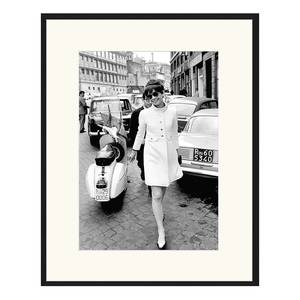 Afbeelding Audrey in Rome massief beukenhout/acrylglas - zwart - 63 x 83 cm
