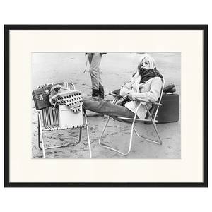 Bild Brigitte Bardot Loves Winter Buche Massiv / Acrylglas - Schwarz - 32 x 42 cm
