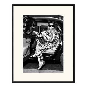 Bild The Tiger Arrives Buche Massiv / Acrylglas - Schwarz - 73 x 93 cm