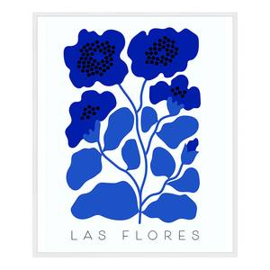Afbeelding Las Flores massief beukenhout/acrylglas - wit - 52 x 62 cm