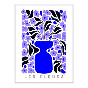 Tableau déco Les Fleurs Hêtre massif / Plexiglas - Blanc - 32 x 42 cm