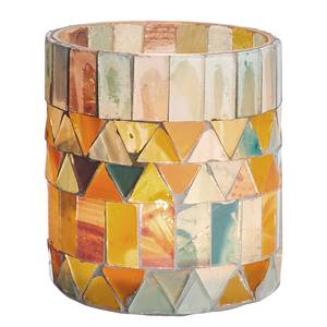 Teelichthalter IKAT Mosaik Glas - Höhe: 8 cm