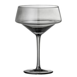 Cocktailglas Yvette set van 4 glas - grijs/transparant