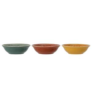 Assiettes Rani - Lot de 3 Céramique - Multicolore