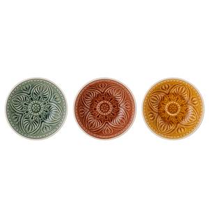 Assiettes Rani - Lot de 3 Céramique - Multicolore