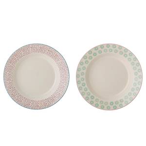 Assiettes à pâtes Patrizia - Lot de 2 Céramique - Multicolore