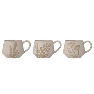 Becher Primrose 3er-Set Keramik - Beige