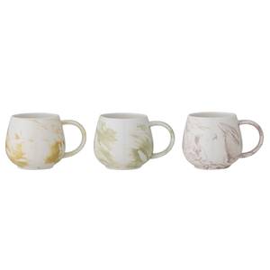 Set di 3 tazze Palma Ceramica - Multicolore