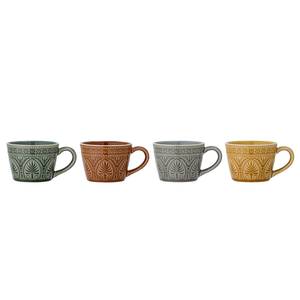 Tasses Rani - Lot de 4 Céramique - Multicolore