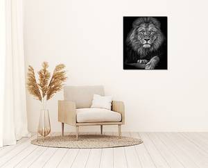 Metallbild The Lion 50 x 60 x 0.5 cm