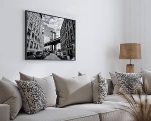 Quadro New York City Dumbo Faggio massello / Vetro acrilico - Nero