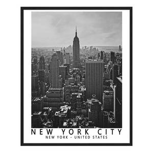 Tableau déco New York City Black & White 42 x 52 x 2.6 cm