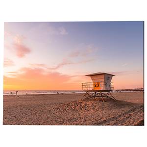 Metallbild California Sunset 30 x 40 x 0.5 cm