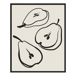 Bild Pears Buche Massiv / Acrylglas - Schwarz - 42 x 52 cm