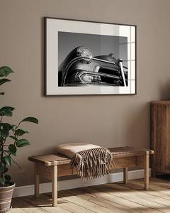 Bild Classic Car B&W Buche Massiv / Acrylglas - Schwarz - 63 x 83 cm