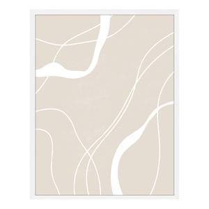 Bild Abstract Neutral Buche Massiv / Acrylglas - Weiß - 73 x 93 cm