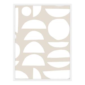Bild Abstract Neutral Buche Massiv / Acrylglas - Weiß - 63 x 83 cm