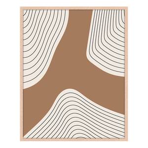 Bild Brown Abstract Buche Massiv / Acrylglas - Naturell - 42 x 52 cm
