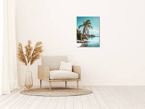 Quadro di metallo Palm Tree Alluminio - Multicolore - 30 x 40 cm
