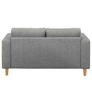 Ecksofa MAISON 1-Sitzer mit Longchair Webstoff Inas: Platin - Longchair davorstehend rechts