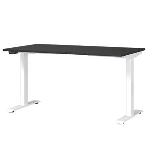 Bureau réglable en hauteur Jet Gris gaphite / Blanc - Largeur : 140 cm