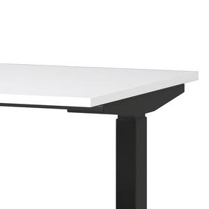 Bureau réglable en hauteur Jet Blanc / Noir - Largeur : 120 cm