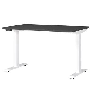 Bureau réglable en hauteur Jet Gris gaphite / Blanc - Largeur : 120 cm