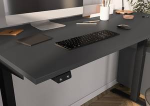 Bureau réglable en hauteur Jet Graphite - Largeur : 160 cm