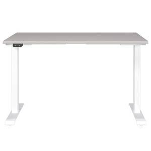 Höhenverstellbarer Schreibtisch Jet Kaschmir / Weiß - Breite: 120 cm