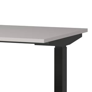 Bureau réglable en hauteur Jet Cachemire / Noir - Largeur : 120 cm