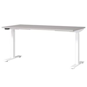 Höhenverstellbarer Schreibtisch Jet Kaschmir / Weiß - Breite: 160 cm