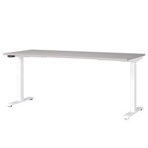 Bureau réglable en hauteur Jet Cachemire / Blanc - Largeur : 180 cm