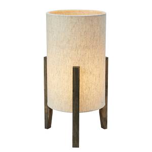 Lampada da tavolo Eruca Legno di noce massello - Beige - 1 punto luce - 21 x 39 cm
