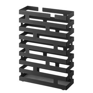 Portaombrelli Brick Acciaio / Silicone - Nero - 30 x 10 cm