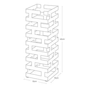 Paraplubak Brick staal/silicone - Wit - 15 x 15 cm