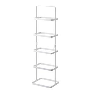 Étagère à chaussures Tower Rack Acier - Blanc - 22 x 78 cm