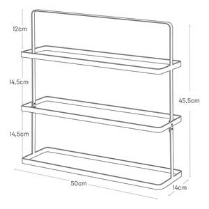 Scarpiera Tower Rack Acciaio - Nero - 50 x 46 cm